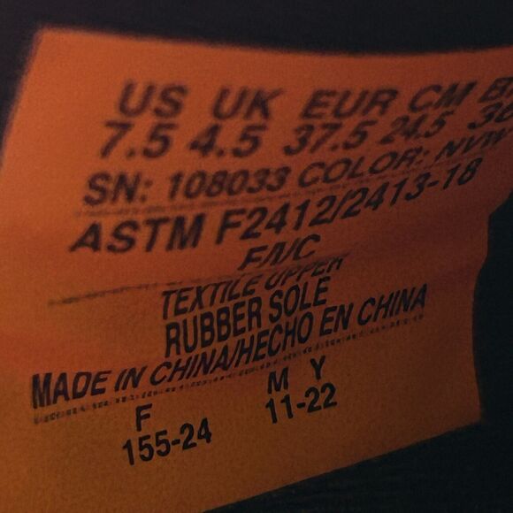 Skechers Bulklin Balran Safety Toe Work Sneakers Navy/White 108033 Women's 7.5/8 - Picture 9 of 10